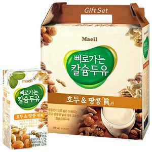 매일유업 뼈로가는 칼슘 두유 호두땅콩, 190ml, 16개