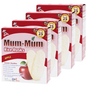 멈멈 쌀과자, 사과맛, 50g, 4개