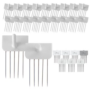 꼭꼬핀 일자형 10p + U자형 10p + 랜덤발송 7p 세트, 화이트, 1세트