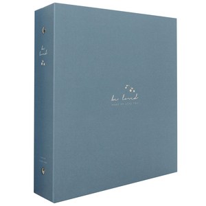 앨범샵 러브 바인더 접착식 포토앨범, 블루플라워 + 백색내지, 50매