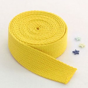 선샤인 면 웨이빙 끈 25mm, 옐로우, 2개