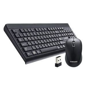 삼성전자 무선 키보드 마우스 세트, SRP-9400B, 혼합색상, 일반형