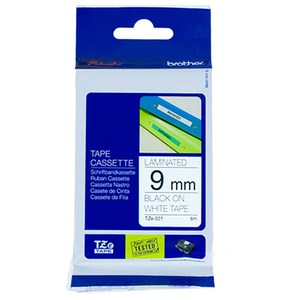 TZETAPE 정품 라벨테이프 TZe-221, 흰색, 1개