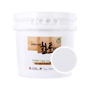 바르는 천연 황토벽지, 화이트, 16L, 1개