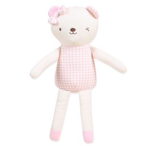오가닉붐 유아용 롱롱이 곰돌이 애착인형, 혼합색상, 1개
