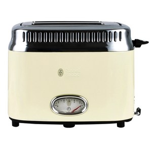러셀홉스 레트로 스타일 전기토스터 RH-2168, RH-2168C(빈티지 크림)