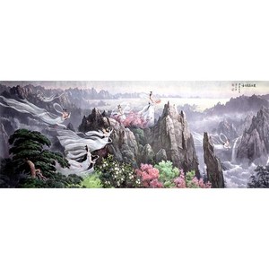 케이엠엘리 보석십자수 DIY만들기 세트, 3D 선녀도, 1세트