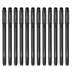 제트스트림 캡식 유성볼펜 1.0mm SX-101-10, 블랙, 12개