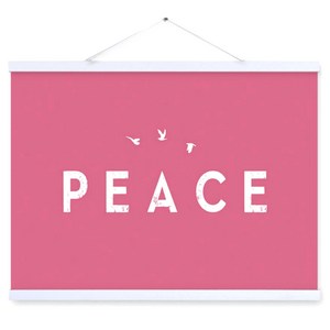 인테리어포스터10 peace, 핑크