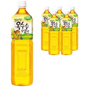 웅진맑은땅옥수수수염차 음료, 1.5L, 6개