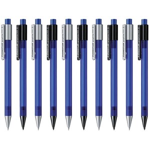 스테들러 그라파이트 777 필기용 샤프 블루 랜덤 발송, 0.5mm, 10개