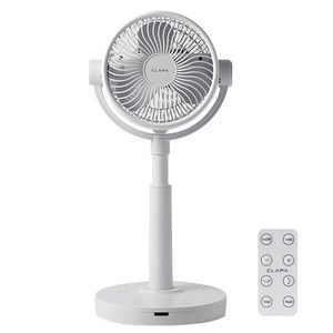 클래파 8인치 3D Motion 스탠드 써큘레이터 팬 선풍기, BFB-CF0802RW