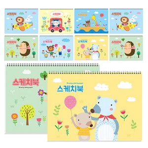 영아트 캐릭터 스케치북 130g, 345 x 248 mm, 20매, 10개