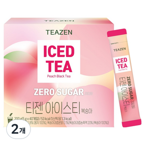 티젠 제로슈가 아이스티 복숭아, 5g, 2개, 40개입