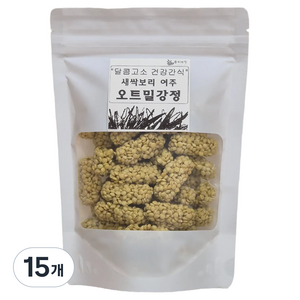 올리브잇 달콤고소 건강간식 새싹보리 여주 오트밀강정, 350g, 15개