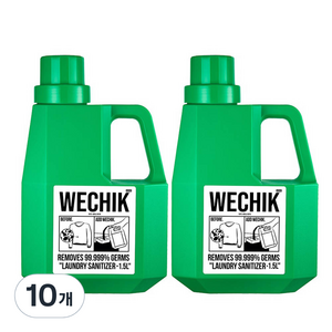 위칙 소독 섬유유연제 본품, 1.5L, 10개
