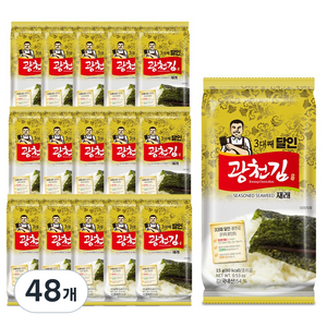 광천김 3대째 달인 재래 식탁김, 15g, 48개