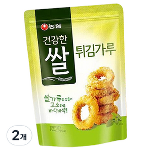 농심 건강한쌀 튀김가루, 450g, 2개