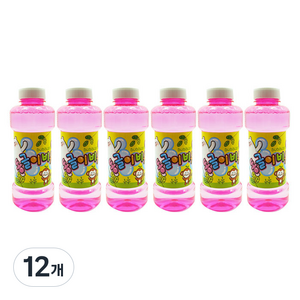 비누방울 리필액 500ml, 혼합색상, 12개