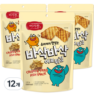 어가찬 소리까지 맛있는 바삭바삭 어포튀김, 100g, 12개