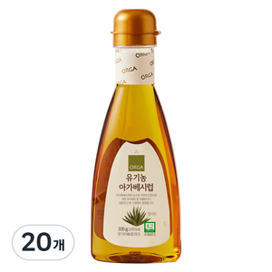 올가홀푸드 유기농 아가베시럽, 335g, 20개