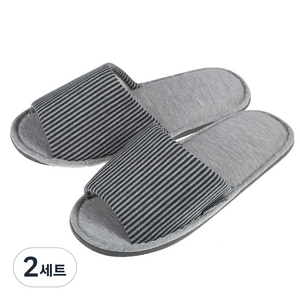 베이스알파에센셜 소프트 쿠션 거실화, 차콜, 2세트