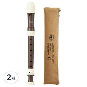 다벨 소프라노 리코더 바로크식 DSR-321WB, 나무무늬, 2개