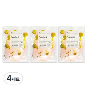 조이파티 버블 컨페티 3p, 로즈골드, 4세트