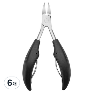 맙소샵 고급형 두꺼운 사이드 정리 발톱깍기 BRP702, 블랙, 6개