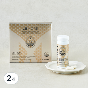 GC녹십자웰빙 엘비모어 모발 유산균 12.6g, 28정, 2개
