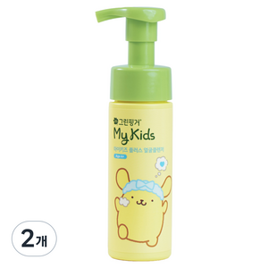그린핑거 마이키즈 플러스 얼굴클렌저 산리오 폼폼푸린 에디션, 160ml, 2개