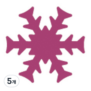모양펀치 R-36, 눈꽃5, 5개