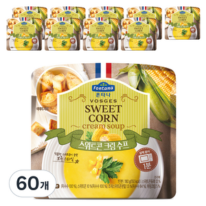폰타나 스위트콘 크림 전자레인지용 수프, 180g, 60개