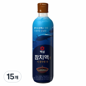 백설 참치액 진, 500g, 15개