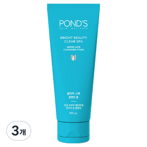 폰즈 브라이트 뷰티 클리어 스파 아미노 애시드 클렌징폼, 150ml, 3개