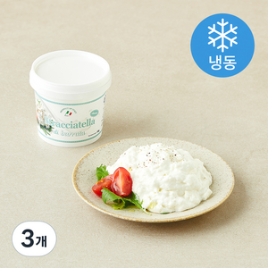 유로포멜라 이탈리아산 스트라치아텔라 치즈 컵 (냉동), 140g, 3개