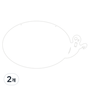 쿠 홈 인테리어 아크릴 메모 보드 MO 62 걸이형 화이트 중, 2개