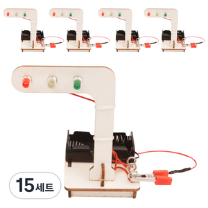 티처스 STEAM 과학교구 LED 3색 신호등 DIY 만들기 세트 E-25, 15세트