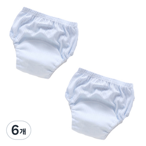 스타도어 유아용 심플메쉬 배변팬티 2p, 블루, 6개