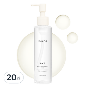 에르나 라이스 포어케어 블랙헤드 딥 클렌징 오일 PHA, 20개, 150ml