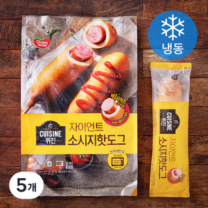 퀴진 동원 자이언트 소시지 핫도그 (냉동), 110g, 4개입, 5개
