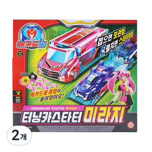 메카드볼 터닝카스타터 미라지 로봇장난감, 혼합색상, 2개