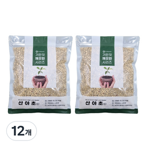 가든잇 소포장 깨끗한 산야초 흙 세립, 12개, 2L