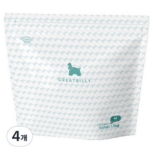 그래잇빌리 전연령 반려동물 오리지널C 프리미엄 소프트 사료, 가수분해연어, 1.5kg, 4개
