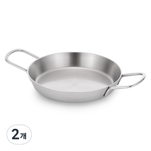 에델코첸 인덕션 통3중 직화 에델빠에야 프라이팬, 24cm, 2개
