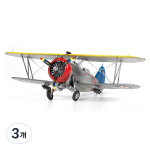 아카데미과학 미해군 F3F-2 VF-6 파이팅식스 복엽기 1:48 12326, 3개