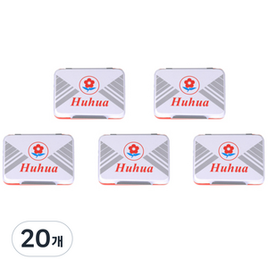 블루마토 스탬프 패드 Huhua Red 1-A NO.4, 빨강, 20개