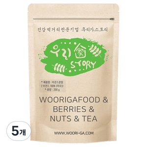 우리가스토리 아몬드분말, 200g, 5개