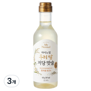 마이노멀 우리쌀 저당 맛술, 430g, 3개