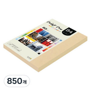 종이문화 프린트프로 칼라복사지 No 03 베이지, B4, 850개